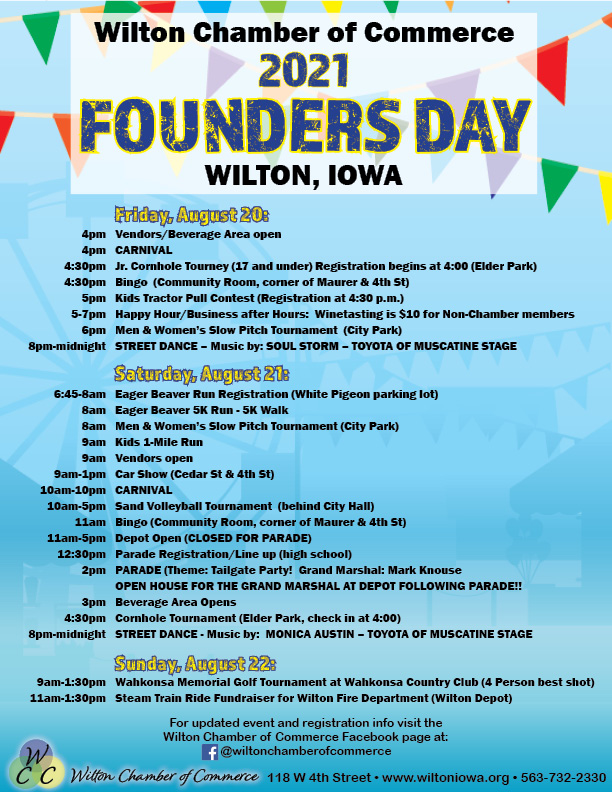 Founders Day 2021 Schedule of Events
